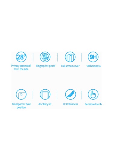 Nillkin Guardian İphone Uyumlu 14 Plus / 13 Pro Max Hayalet Privacy Cam Ekran Koruyucu