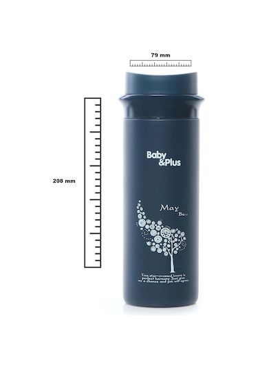 Baby Plus Paslanmaz Çelik Bebek Mama Saklama Termosu 350 ML Lacivert