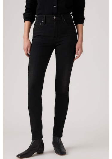 Levi's 721 Yüksek Bel Skinny Worn Midnight Siyah Kadın Jean-16562
