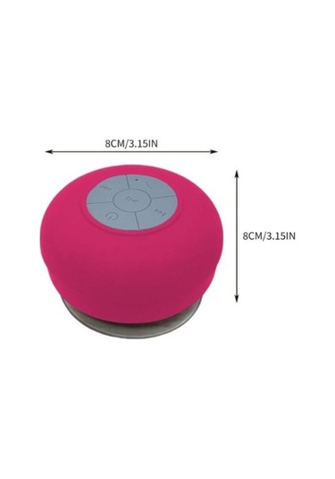 Vakumlu Su Geçirmez Bluetoothlu Mini Duş Hoparlörü Çok Renkli