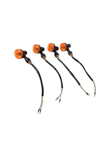 Kosona 12v Motosiklet Sinyal Lambaları Sarı Işık - Dayanıklı Abs Malzeme, 4 Adet Paket, Kolay Kurulum