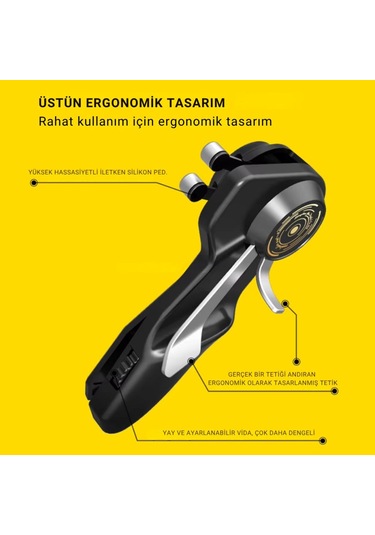 Polham 6 Parmak Tüm Tabletler İle Uyumlu Pubg Ve Mobil Oyun Kontrol Adaptörü, Kaymaz Çizmez Joystick