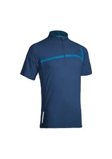 Cube Motion Kısa Kollu Jersey Bisiklet Tshirt Açık Mavi Çizgi