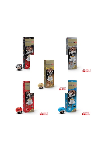 Espressomm® Tchibo Cafissimo Makineleri İle Uyumlu Karışık Kapsül Kahve 10 Adet