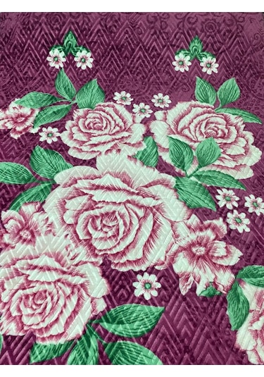 Aksu Çift Kişilik Battaniye Çantali Mor