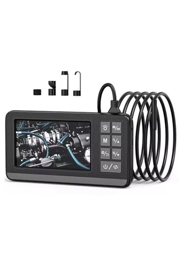 Vothoon NHR-32 Ekranlı Çift Kameralı 10 M Sert Kablo Endoskop Hafıza Güvenlik Kamerası