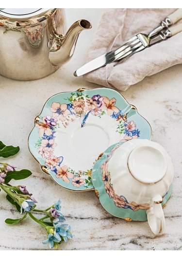 Roomi Seramik Çay Takımı 250 Ml, Fincan Ve Tabak Seti 245121630 Beyaz