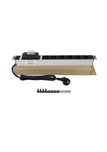 Amp Connect 19 İnç 1U 6 Çıkş Ups Fransız Otomatik Sigortalı