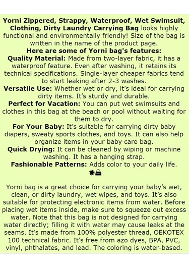 Yorni 30x37cm, Zoo, Su Geçirmez Bebek Çocuk Beslenme Çantası, Torba Beyaz