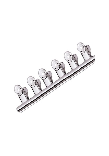 Qingmipy Stainless Steel Tırnak Uzatma Klipsleri - Akıllı Tutucu Manikür Aletleri Seti 6 Adet - Gümüş