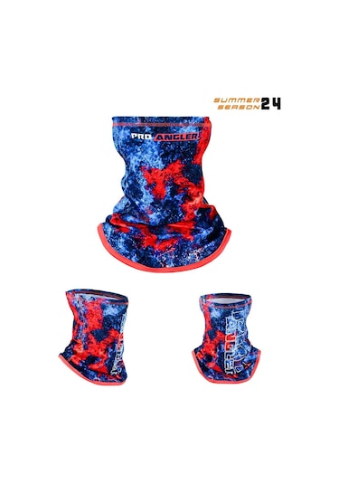 Fujin Pro Angler Neck Gaiter Boyunluk Red Reef Çok Renkli