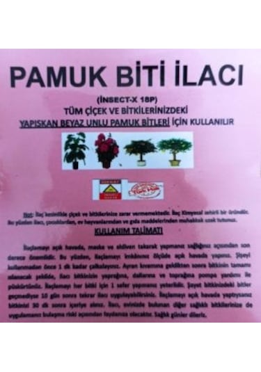 Armen Botanik Çiçek Ve Bitkiler Için Unlu Pamuk Biti İlacı 1000 ML