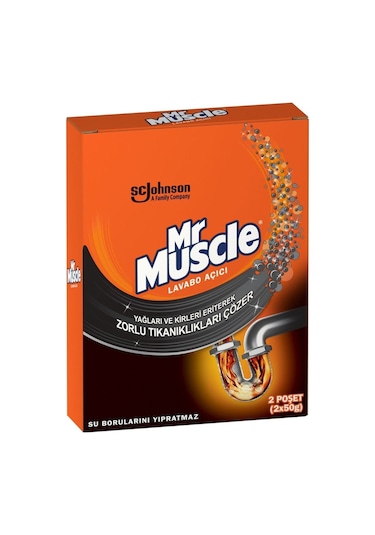 Mr. Muscle Granül Lavabo Açıcı 2 x 50 G