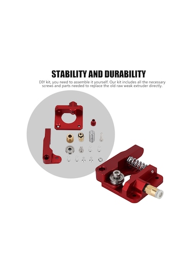 Yunboo Cr-10 Serisi 3d Yazıcı İçin Metal Extruder Upgrade Seti - 1.75mm Filament, Ayarlanabilir Basınç, Dayanıklı Alüminyum Konstruksiyonu