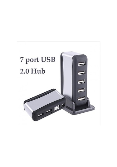7 Port Usb Çoklayıcı Usb Hub Çoğaltıcı - Adaptörlü Pc Notebook (533633207)