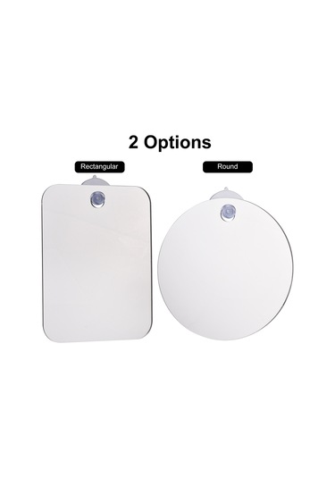 Qingmipy Seyahat Ve Banyo İçin Pratik, Kırılmaz Ve Buğu Önleyici Dikdörtgen Ayna Seti Beyaz