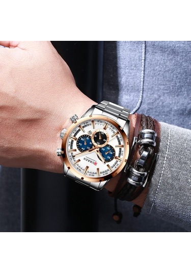 Curren 8355 Lüks Klasik İş Kuvars Erkek Saat 3atm Su Geçirmez Büyük Kasa Büyük Kadran Işıldayan Kol Saati Takvim Dakika Saniye Kronograf 24 Saat Üç Alt Kadranlı Kol Saati Alaşım Kayış Bantlı Çok Renkl Beyaz - Siyah Curren 8355 Lüks Klasik İş Kuvars Erkek Saat 3atm Su Geçirmez Büyük Kasa Büyük Kadran Işıldayan Kol Saati Takvim Dakika Saniye Kronograf 24 Saat Üç Alt Kadranlı Kol Saati Alaşım Kayış Bantlı Çok Renkl Beyaz - Siyah