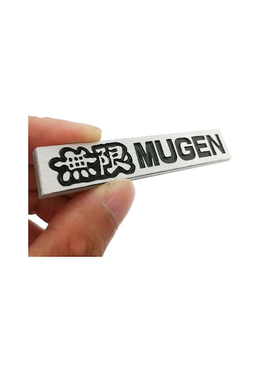 Siyah-3d Alüminyum Mugen Amblem Krom Logo Arka Rozet Araba Gövde Etiket Araba Styling Honda Civic Accord Crv Fit