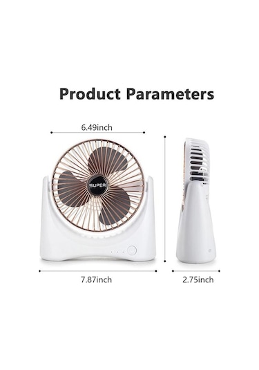 Novahub Mini Masa Fanı Sessiz 3 Hızlı Usb Şarjlı Bebek Ve Hamileler İçin Masa Vantilatörü Ev Ve Ofis Kullanımı