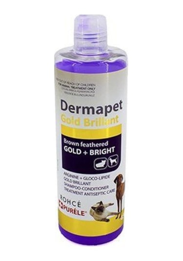 Purele Dermapet Sarı Kahverengi Irk Dermatolojik Köpek Şampuanı