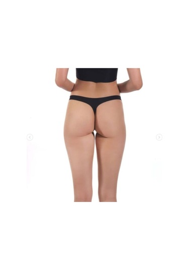 Bonbonetti Lazer Kesim Tanga Kulot Beyaz-Siyah-Ten Kadın Külot Çok Renkli