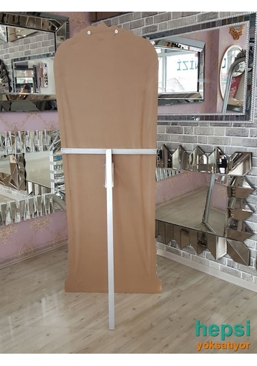 Matmazel Model Gümüş Renk Varaklı Ayaklı Boy Aynası Gümüş