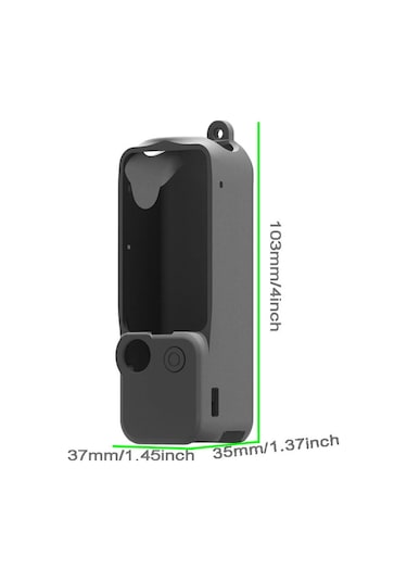 Cbtx Djı Osmo Pocket 3 Cep Kamera Silikon Kılıf Damla Koruma Kılıf Kapağı - Kırmızı