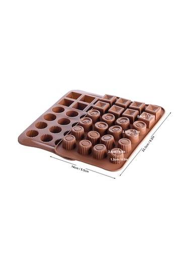 Besthome1 24 Adet Izgara Gıda Kalitesi Silikon Pasta Çikolata Muffin Kalıbı, Dondurma Buzluk, Ev Fırın Mikrodalga Uygun Kahve R Çok Renkli