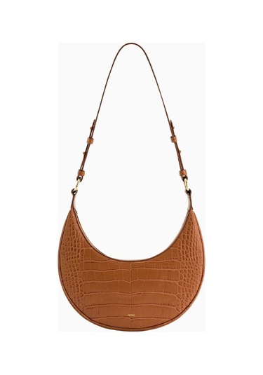 Jw Pei Carly Saddle Bag Vegan Deri Omuz Çantası Kahverengi