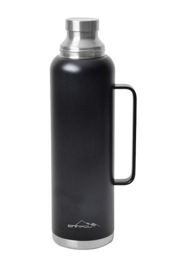 Nurgaz Campout Çift Katmanlı Termos 1500 ML Siyah