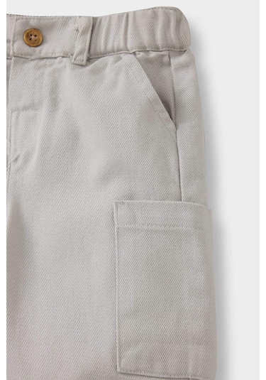 Defacto Erkek Bebek Esnek Bantlı Paça Gabardin Pantolon F5129a525augr470 Gri