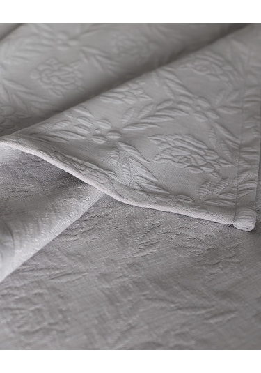 Madame Coco Floralies King Size Yatak Örtüsü - Lüks Koleksiyon - Gri Yo0000000031 Gri