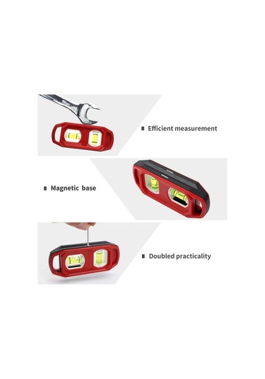 Ulzyvf Yatay Terazisi Su Seviyesi Mini Manyetik Dikey Cep Aracı 100mm Ev