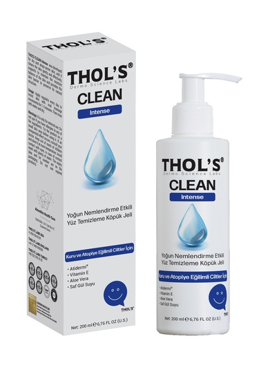 Thol's Clean Intense Kuru ve Atopik Ciltler için Yüz Temizleme Köpüğü 200 ML