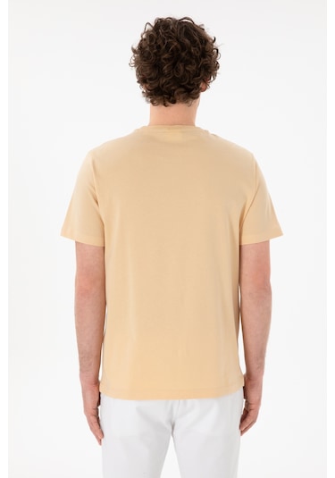 U.S. Polo Assn. Erkek Regular Fit Bisiklet Yaka Bej Basic Tişört 50305928-VR011 U.S. Polo Assn. Erkek Regular Fit Bisiklet Yaka Bej Basic Tişört 50305928-VR011