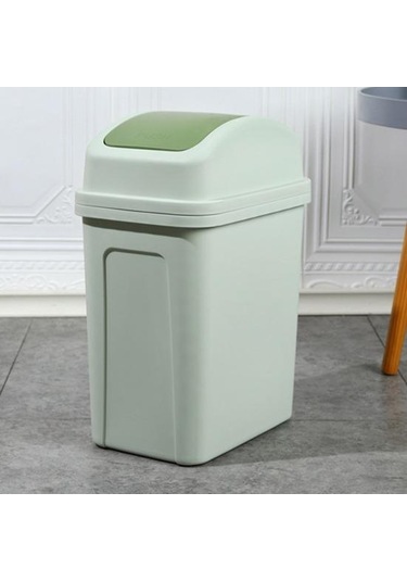 Pembe Ev Çöp Kovası Kapaklı Kalınlaşmış Pres Tipi Salıncak Kapak Büyük Kapasiteli Mutfak Otel Banyo Ofis Çöp Kutusu