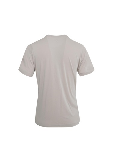 Uki Bej Comfort Fit Bisiklet Yaka T-shirt Bej