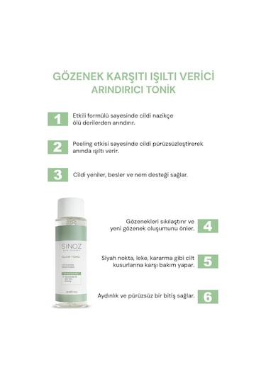 Sinoz Arındırıcı Ve Nemlendirici 3'lü Bakım Seti
