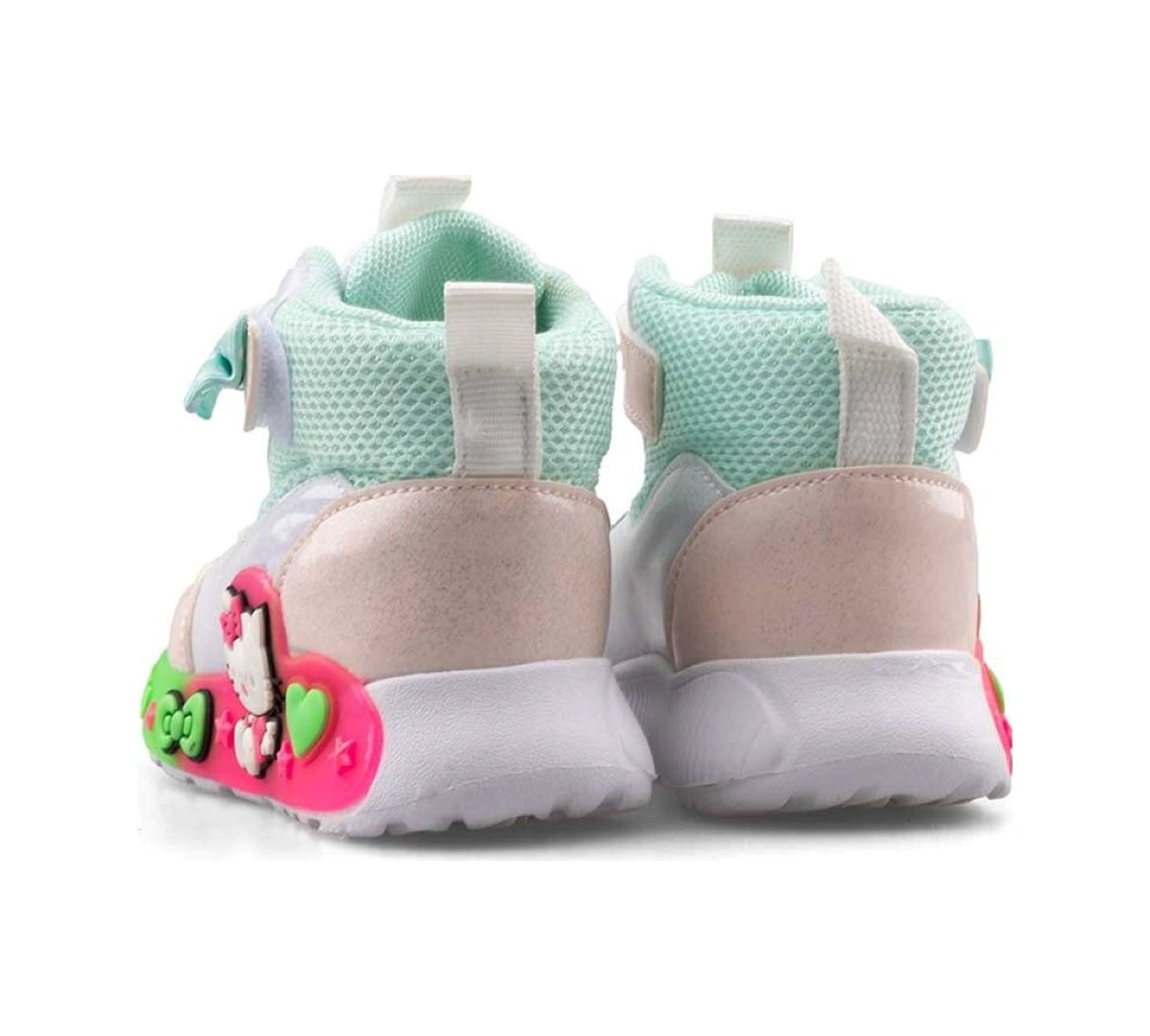 150 Kız Bebek Işıklı Spor Bot Beyaz/pudra