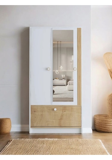 Floradesign Malibu Aynalı Gardırop / Elbise Dolabı