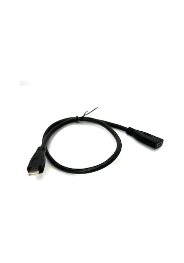 50cm Type C Uzatma Kablosu 0.5m Dişi Erkek Usb Type C Extension