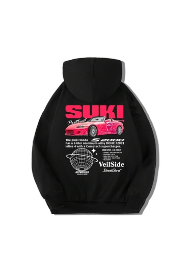 Brz Kids Unisex Çocuk Şimşek Fast And Furious Suki Hoodie Siyah