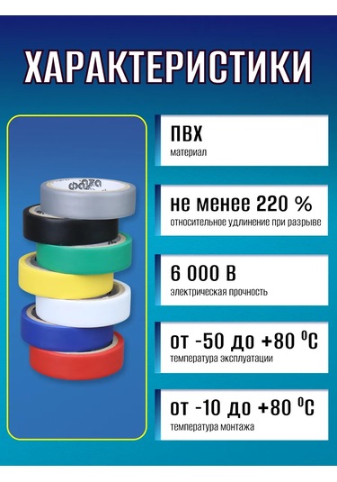 Faza Elektrik Tesisatı İçin Renkli İzole Bant Seti 437401800