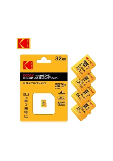 Novahub Kodak Micro Sd 32-256 Gb Hafıza Kartı - Yüksek Hızlı, A1, V30, U3, Uhs, Telefon, Kamera, Tablet İçin