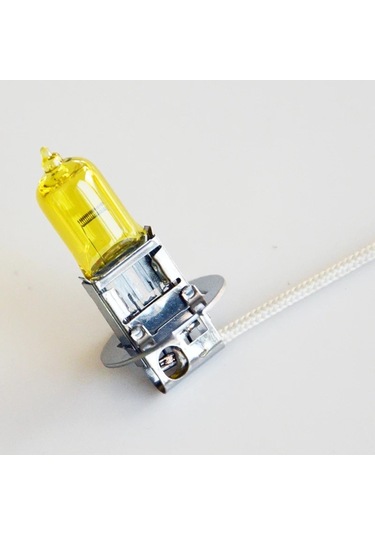 Oto Far Ampülü Sarı Işık 12V H1 H3 H4 H7 2 Adet