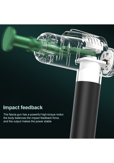 Sones Kasları Rahatlatan Masaj Aleti Fitness Ekipmanı Fasya Tabancası, Renk: Amiral Gemisi Yükseltmesi 6 Vites Yeşil Çok Renkli