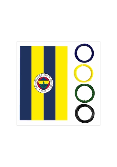 3d Kalem İçin Fenerbahçe Temalı Sarı,lacivert,yeşil,siyah Pla Filament Seti