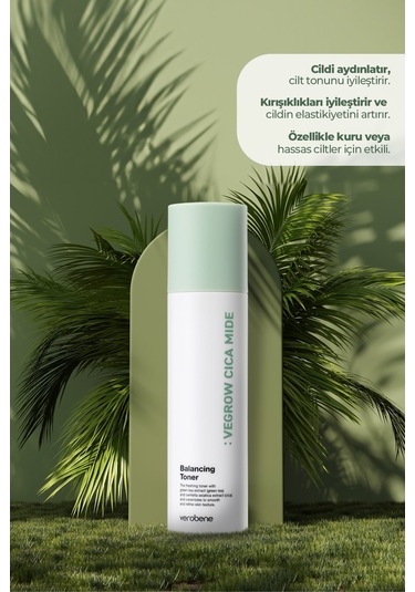 Verobene Vegrow Cica Mide Balancing Kore Yeşil Çay Özlü Tonik 150 ML