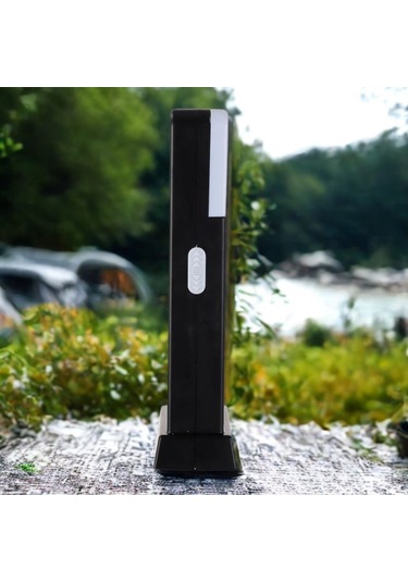 Buffer Güneş Enerjili Veya Usb Şarj Edilebilir Acil Durum Işığı 3w Siyah