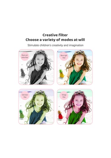 Vkemall Mavi Çocuklar Dijital Kamerası - 12mp 1080p, Ön Arka Çift Kamer, 2.0" Ips Ekran, Otomatik Odak,  İçin Dahili Pil